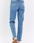 Steel Blue Judy Blue Full Size High Waist Straight Jeans