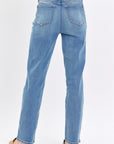 Slate Gray Judy Blue Full Size High Waist Straight Jeans