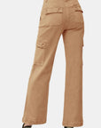 RISEN Full Size High Rise Wide Leg Cargo Jeans