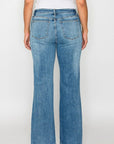 bytos Full Size Cat's Whiskers Mid Rise Bootcut Jeans