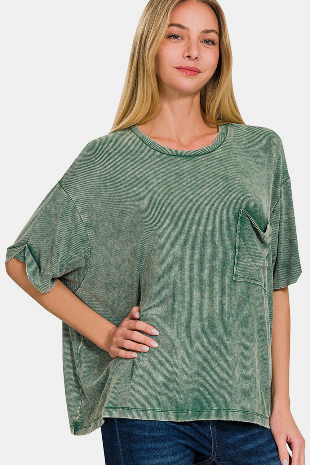 Zenana Full Size Round Neck Short Sleeve T-Shirt