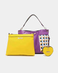 Lavender Nicole Lee USA Quihn 3-Piece Handbag Set