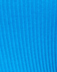 Dodger Blue Culture Code Full Size Ribbed Sweetheart Neck Knit Top
