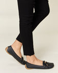 Black Forever Link Slip On Bow Flats Loafers