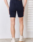 Light Gray Judy Blue Full Size High Waist Tummy Control Bermuda Shorts