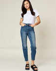 Light Gray Judy Blue Full Size Tummy Control High Waist Slim Jeans