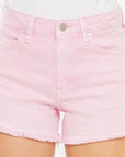 Misty Rose Kancan Raw Hem High Waist Denim Shorts