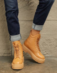 Dim Gray East Lion Corp Platform Combat Boots