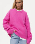 Basic Bae Round Neck Dropped Shoulder Sweater