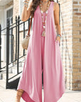 Thistle Pocketed Scoop Neck Wide Leg Jumpsuit