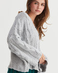 HYFVE Cable Knit V-Neck Sweater