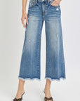 Risen High Rise Cropped Flare Jeans