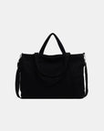 Corduroy Solid Large Tote Bag