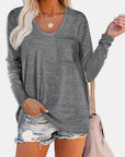 Round Neck Long Sleeve T-Shirt