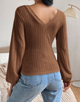 Honey V-Neck Long Sleeve T-Shirt