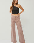 RISEN Full Size High Rise Wide Leg Cargo Jeans