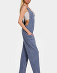 Lavender Zenana Pocketed Wide Strap Jumpsuit