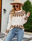 Round Neck Long Sleeve Sweater