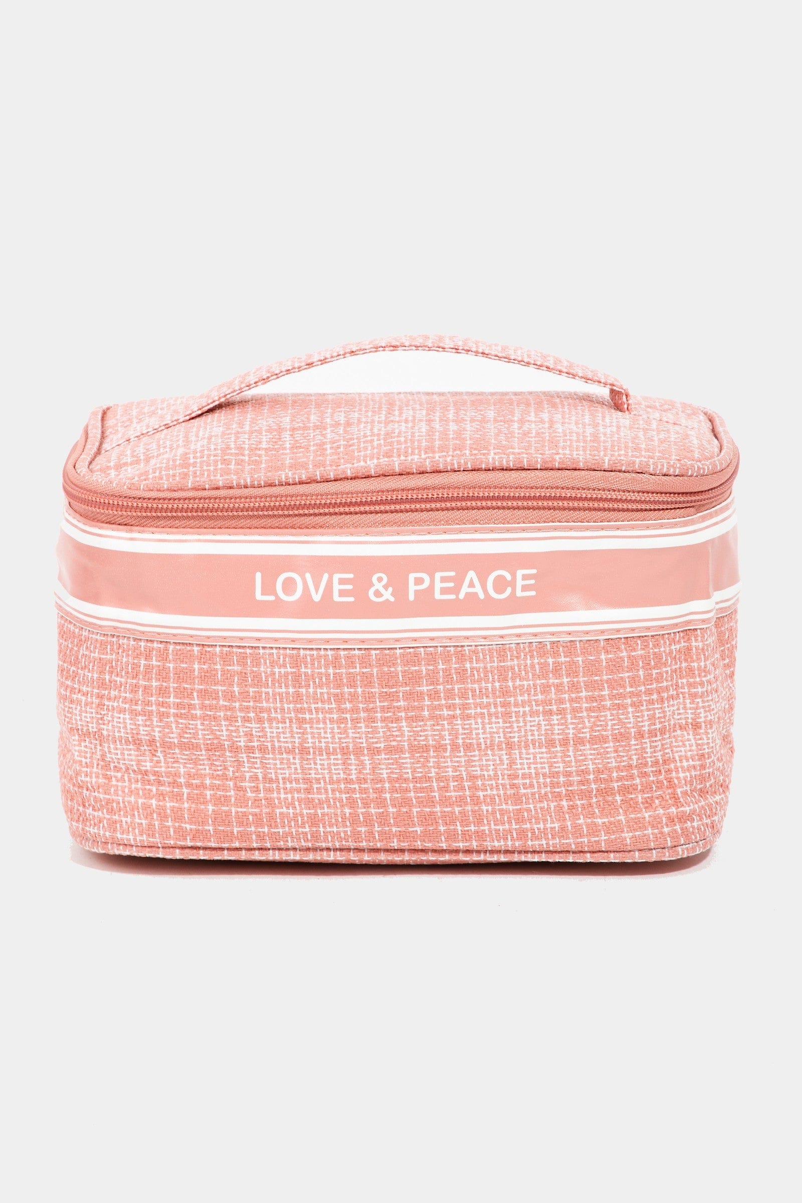 Fame Love &amp; Peace Striped Handle Bag