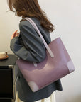 PU Leather Medium Tote Bag