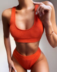 Sienna Scoop Neck Wide Strap Two-Piece Swim Set Sentient Beauty Fashions Apparel & Accessories