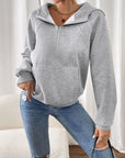 Perfee Half Zip Long Sleeve Hoodie