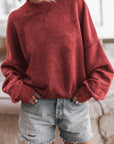 Sienna Round Neck Dropped Shoulder Sweatshirt