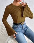 Honey Round Neck Flare Sleeve T-Shirt