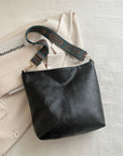 Light Gray PU Leather Adjustable Strap Shoulder Bag Sentient Beauty Fashions *Accessories