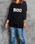 BOO Round Neck Long Sleeve Sweatshirt