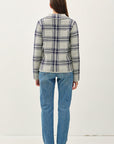 Be Cool Plaid Long Sleeve Sweater Jacket with Front Patch Pockets