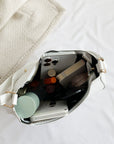 Light Gray PU Leather Shoulder Bag Sentient Beauty Fashions Apaparel & Accessories