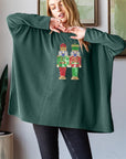 Heimish Sequin Nutcracker Long Sleeve Ribbed Top