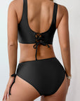 Sienna Scoop Neck Wide Strap Bikini Set Sentient Beauty Fashions Swimwear