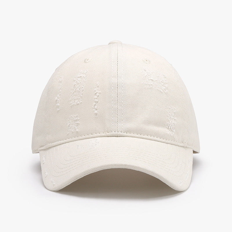White Smoke Adjustable Cotton Baseball Hat Sentient Beauty Fashions Apaparel & Accessories
