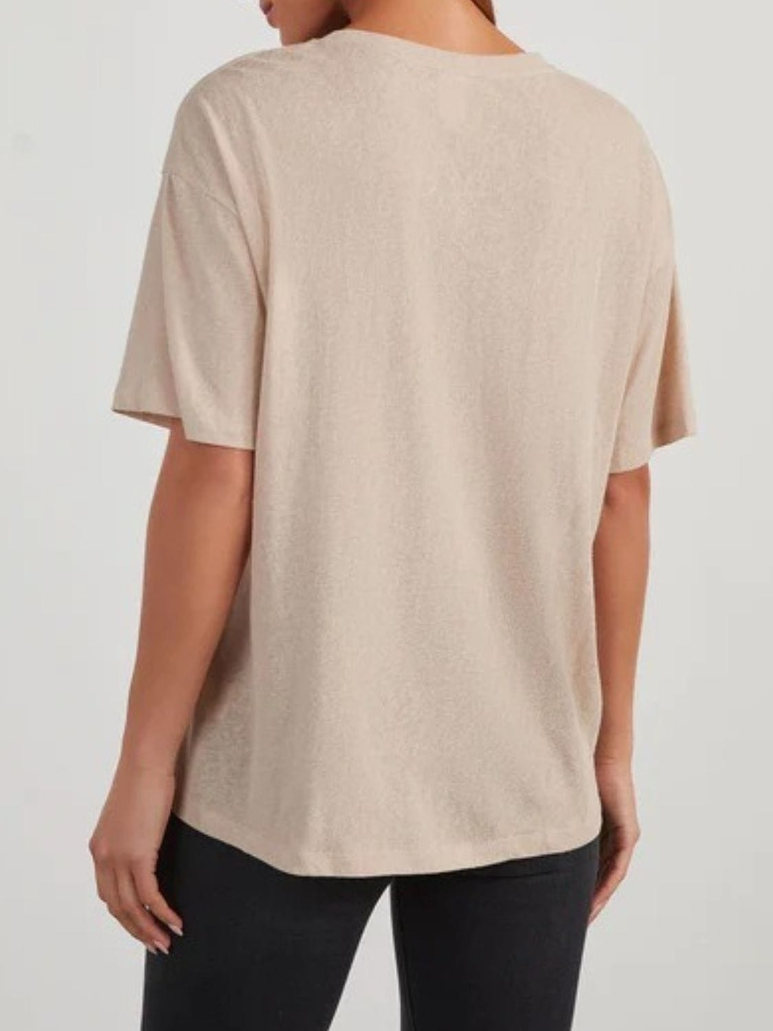 Gray Round Neck Half Sleeve T-Shirt