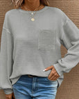 Mandy Round Neck Long Sleeve T-Shirt