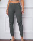 Light Gray StretchyStitch Pants by Basic Bae Sentient Beauty Fashions Apparel & Accessories