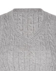 Cable-knit V-Neck Sweater Vest