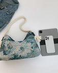 Light Gray Printed Small Crossbody Bag Sentient Beauty Fashions Bag