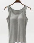 Lavender Full Size Wide Strap Modal Tank with Bra Sentient Beauty Fashions Apparel & Accessories