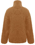 Fuzzy Turtleneck Long Sleeve Sweatshirt