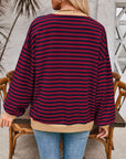 Sienna Contrast Striped Long Sleeve Sweatshirt