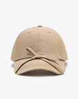 Tied Bow Cotton Baseball Cap