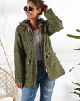 Ivy Lane Full Size Hooded Jacket with Detachable Liner (Three-Way Wear)