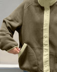 Double Take Snap Down Raglan Sleeve Jacket with Pockets