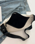 Light Gray Large Nylon Sling Bag Sentient Beauty Fashions Bag