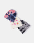 Tie-Dye Cuffed Rib-Knit Beanie Hat