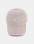 Zenana Washed Embroidered City Baseball Cap