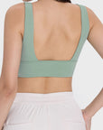 Backless Wide Strap Active Bra